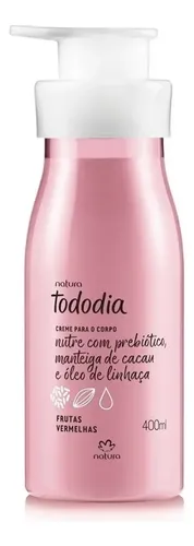 Crema corporal hidratante Natura TodoDia Frutos Rojos en bote de 400mL/400g