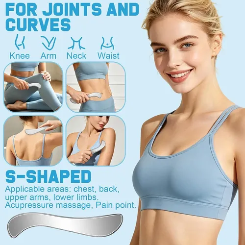 Set 6 Herramientas Metal Masaje Gua Sha Muscular