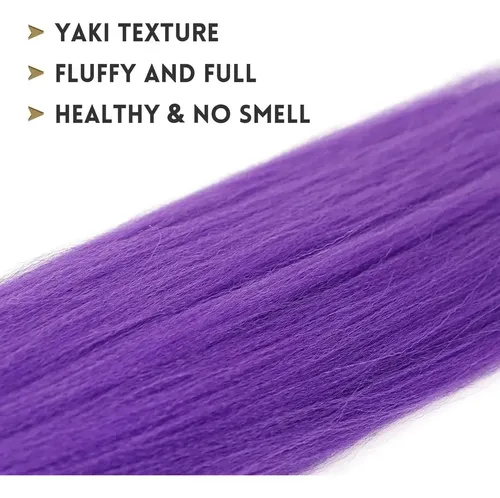 Tendencia Peluca Trenzada Morada: 2 Extensiones De ..