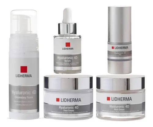 Kit Skincare Hyaluronic 4d Rutina Completa X5 Lidherma
