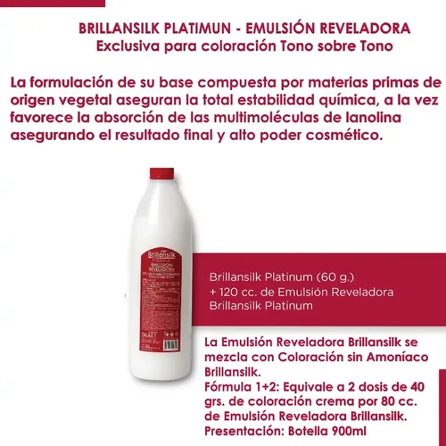 Emulsion Reveladora Silkey Brillansilk Platinium 900ml