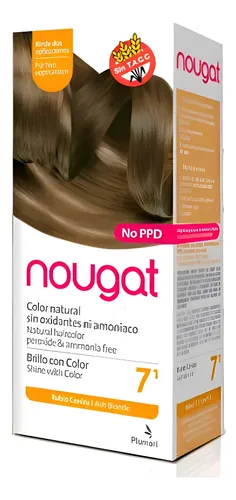 Nougat Tintura Semipermanente 7.1 Rubio Ceniza Sin Amoníaco 60ml