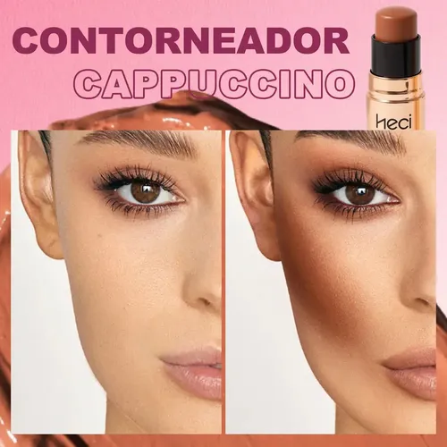 Set 3pcs Rubor Contorno Y Iluminador Doble Punta Impermeable