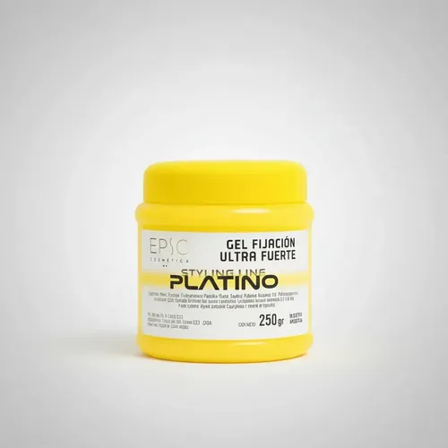 Gel Epic Platino Fijacion Ultra Fuerte 250gr X 6 Unidades