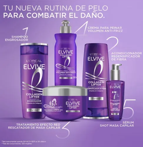 Elvive Pack X2 Collagen Lifter 100 Ml | Shot De Masa Capilar
