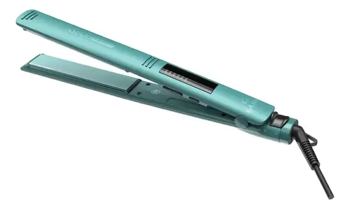 Alisadora Gama Elegance Led Aqua Therapy Control Temperatura Color Verde Turquesa