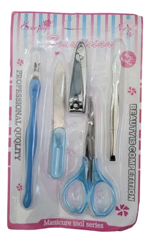 Set X 5 Piezas De Manicura Para Uñas Spa En Casa Blister