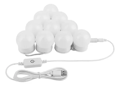 Linxu 2 Luces Led Táctiles Regulables Por Usb For Espejo De