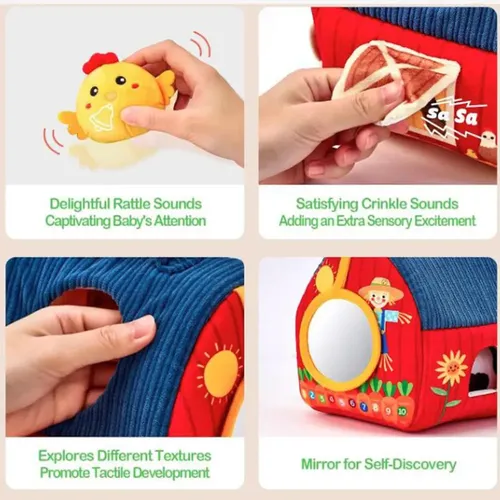Mzconjunto De Peluches Animales De Granja Navidad Kjmm A