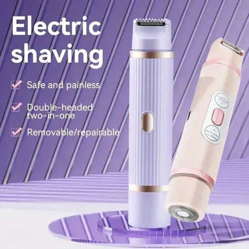 [depilador Para Mujer] Lavable Por Usb Eléctrico De Doble Ho