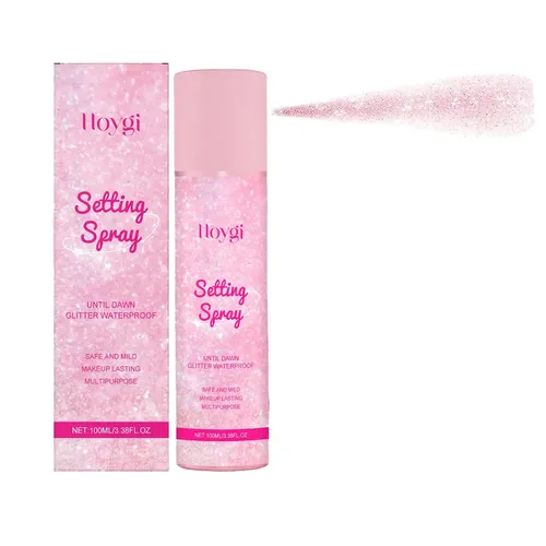 Qd2ye- Hot Spray Fijador De Maquillaje Con Purpurina, Xin=qd