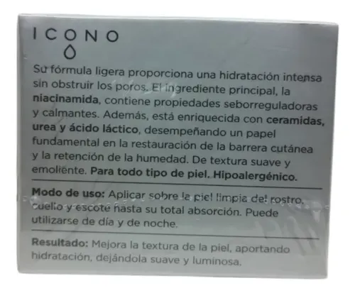 Crema Equilibrante Niacinamida Ceramida Urea X50 Icono Tipo De Piel Todo Tipo De Piel
