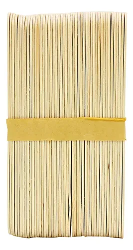 Encerado Con Depresor De Madera Desechable Tongue Ii, 50 Uni