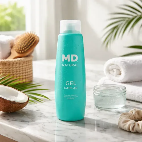 Gel Md Natural Gel Para Rulos Anti Frizz Apto Método Curly