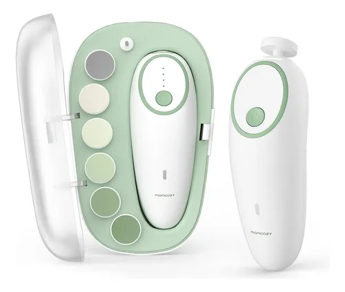 Lima De Uñas Eléctrica Para Bebés Momcozy Con Luz Nocturna Verde