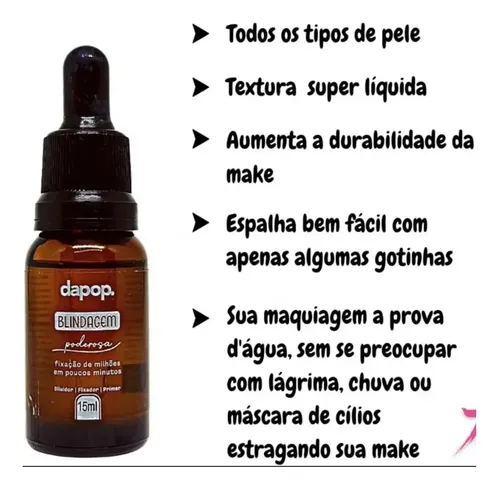 Dapop Blindaje Primer/ Fijador/ Diluidor 15 Ml Incoloro