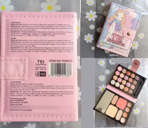 Paleta De Sombras Para Ojos Corrector Rubor Jaez Regalos