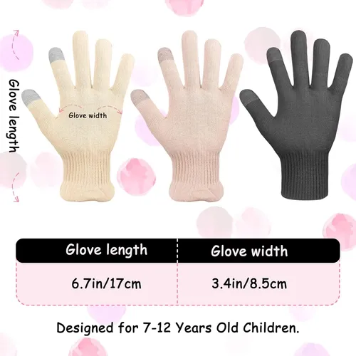 Guantes De Algodón Rosa Para Eczema Niños Hidratantes 2 Pa