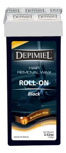 Cera Depilatoria Descartable Negra Roll On Depimiel X 100g