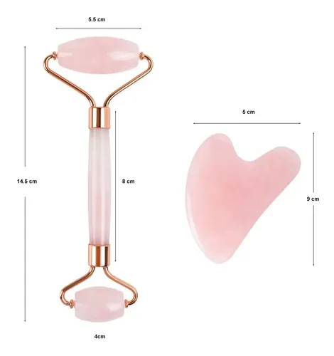 Masajeador Facial Jade Roller Piedra Guasha Importado
