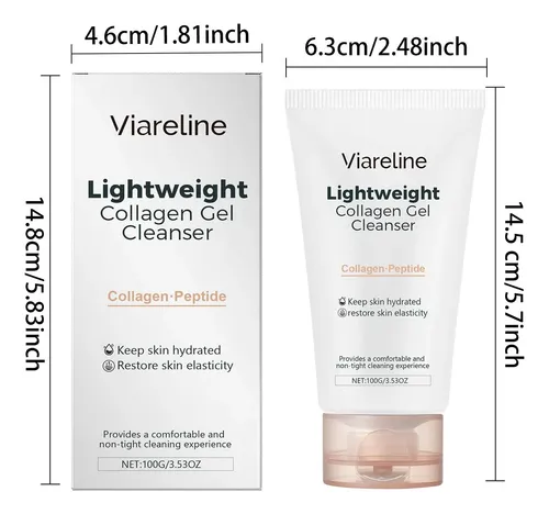 Limpiador Facial Suave Viareline Para Una Piel Suave E Hidra