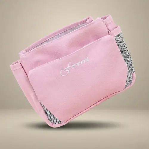 Organizador Cartera Neceser Rosa Maquillaje Viaje Practico