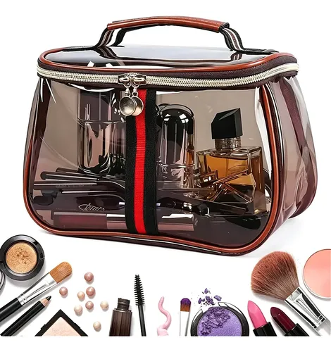 Neceser Pvc Transparente Impermeable Maquillaje Clear Makeup Bag