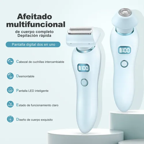 Depiladora Eléctrica Afeitadora Rasuradora Mujer Portátil