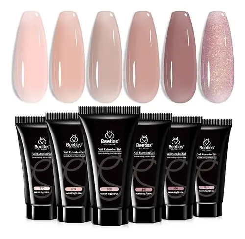 Beetles Gel Polish Poly Extension Gel Kit 6 Piezas Azul