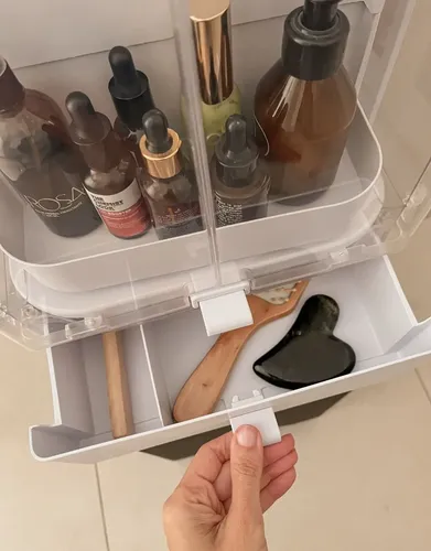 Organizadorcon Base Giratoria-maquillaje Skincare.