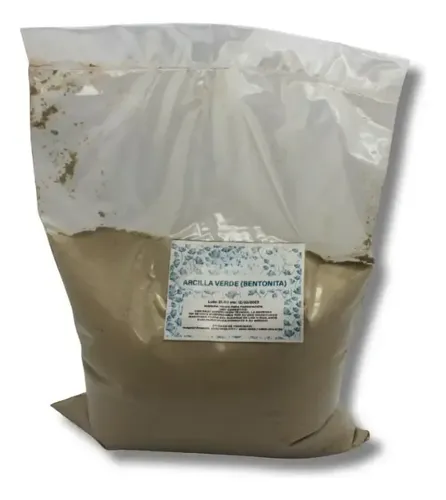Arcilla verde Mascarilla facial para piel mixta Parvati Natural Cosmética Natural Insumo Cosmetico 2500g