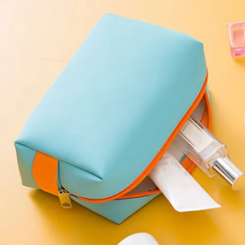 Bolsa De Cosméticos De Viaje Para Maquillaje, Piel Sintética