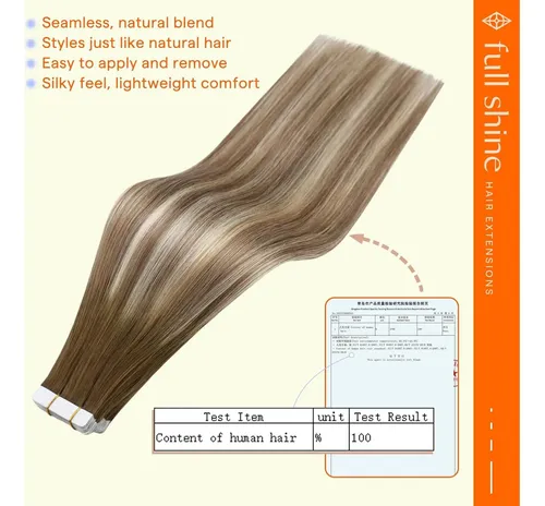 Extensiones De Cabello Con Cinta Full Shine 18 Cm