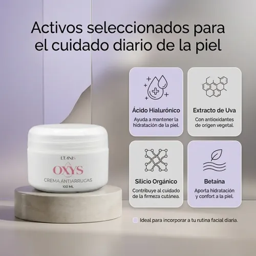 Crema Antiarrugas Ltanis Oxys Reafirmante Rostro 100ml
