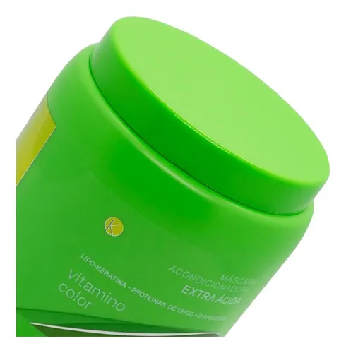 Kleno Extra Acida Máscara Vitamino Color Keratina Brillo 1kg