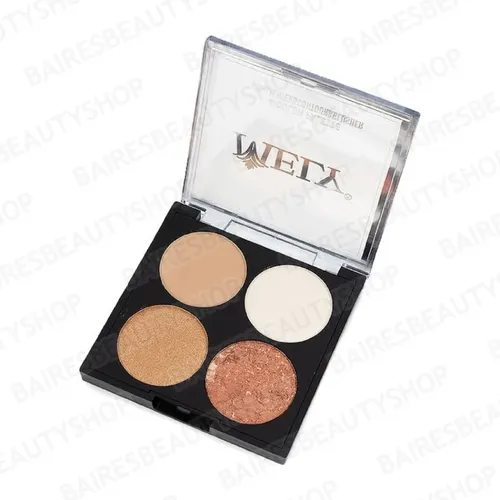 Paleta Contorno Iluminador Y Rubor En Polvo Maquillaje Mely
