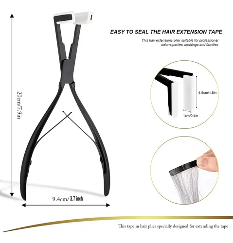 Pinzas Para Extensiones De Cabello Con Cinta Adhesiva, Super