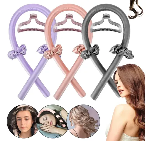 Rizador Rulero Buclara De Pelo Sin Calor Cinta Para Cabello