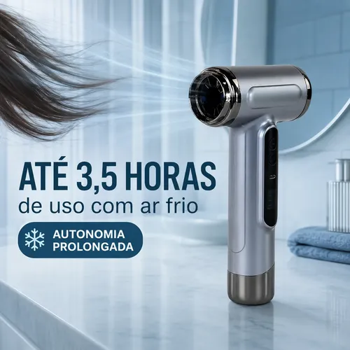 Secador De Pelo Inalámbrico Recargable Caliente Y Frío 200w