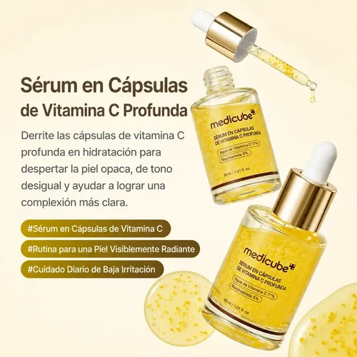 Medicube Deep Vita C Capsule Serum 30ml – Ilumina La Piel Madura Noche