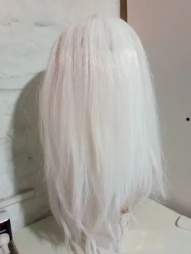 Peluca Blanca Y Barba Blanca Lacia By La Parti Wigs!