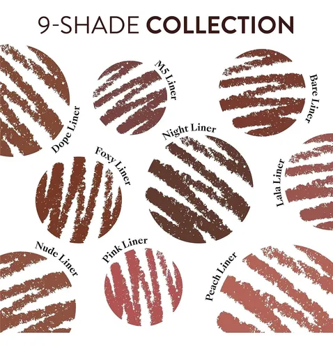 Lápiz Delineador Labial Vegano Marrón Oscuro Bare Mented