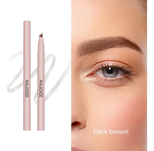 Lápiz De Cejas Mágico 3d Microblading Marrón Oscuro 4 Unidad