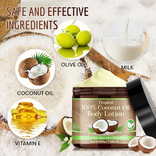 Crema Corporal Coco Para Piel Seca Y Sensible