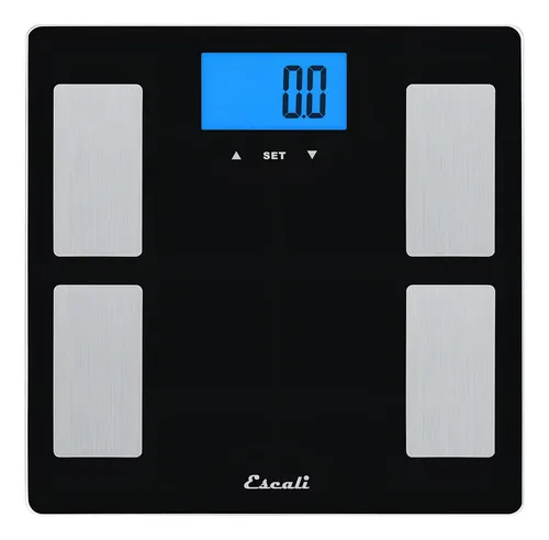 Balanza Digital Escali con Medidor de Grasa Corporal y Vidrio para Baño