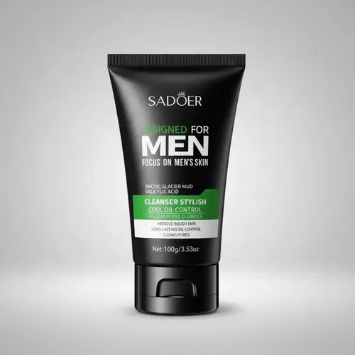 Limpiador Facial Hombre Men Cool Oil Control 100g Sadoer Todo Tipo De Piel Día/noche