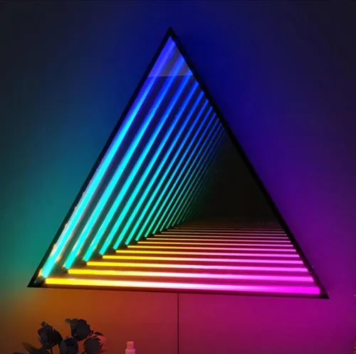 Luz Led Espejo Infinito 3d Rgb Para Dormitorio 30cm