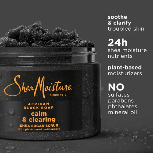 Exfoliante Corporal De Azúcar Sheamoisture Jabón Negro Afric