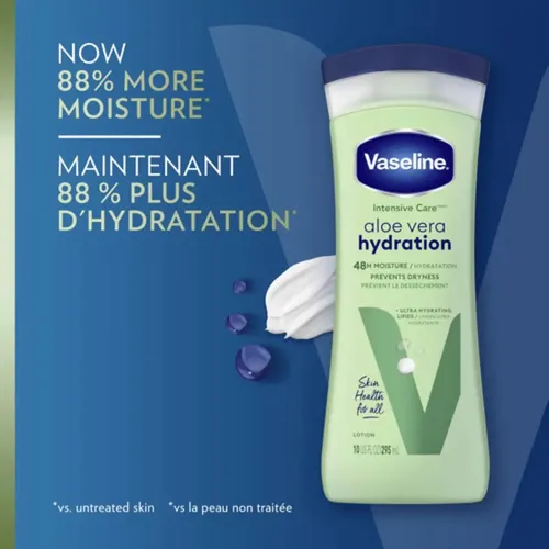 Vaseline Crema Hidratante Aloe Vera Intensive Care 295ml
