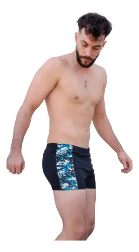 Short Natacion Hombre Resistente Cloro Repele Agua Y Gorro